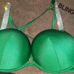 PINK Victoria's Secret Black Bikini Top